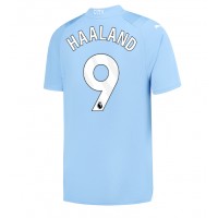 Billiga Manchester City Erling Haaland #9 Hemma fotbollskläder 2023-24 Kortärmad